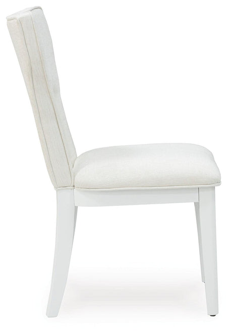 Chalanna White Dining Chair, Set of 2 by Ashley at Eve Furniture