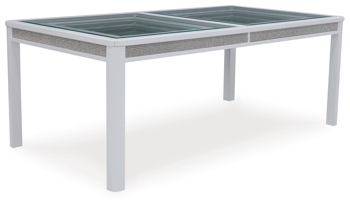 Chalanna White Dining Extension Table by Ashley at Eve Furniture