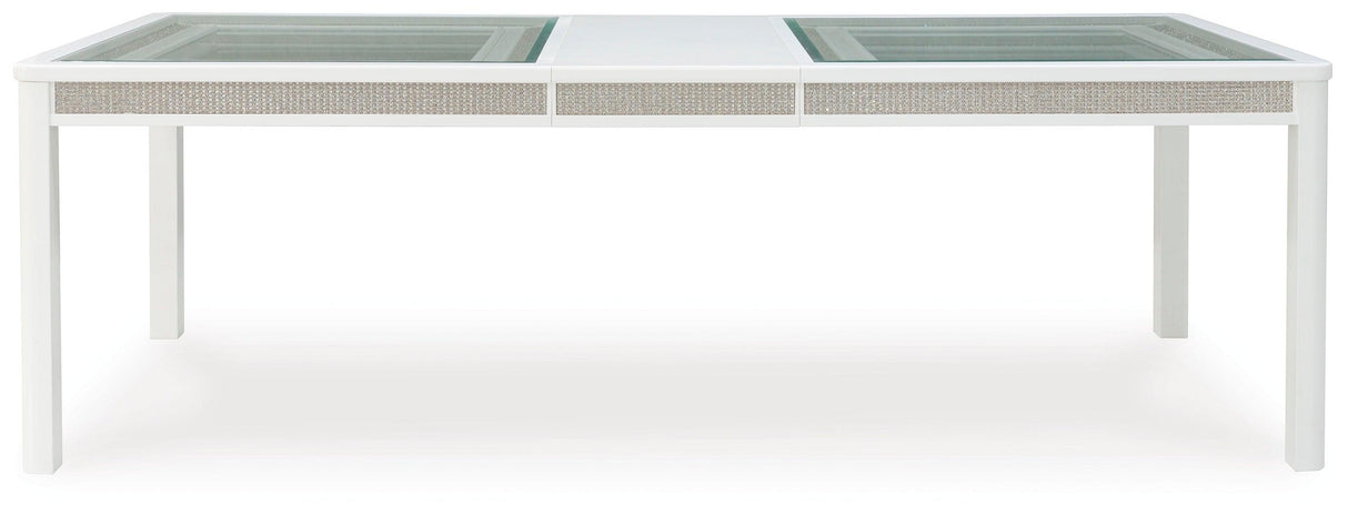 Chalanna White Dining Extension Table by Ashley at Eve Furniture