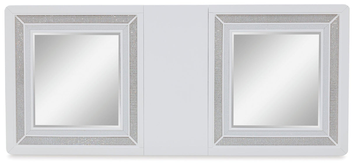 Chalanna White Dining Extension Table by Ashley at Eve Furniture