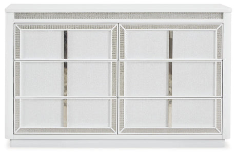 Chalanna White Dresser by Ashley at Eve Furniture
