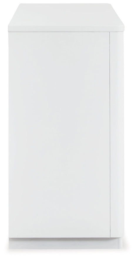Chalanna White Dresser by Ashley at Eve Furniture