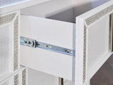 Chalanna White LED Upholstered Storage Platform Bedroom Set by Ashley at Eve Furniture