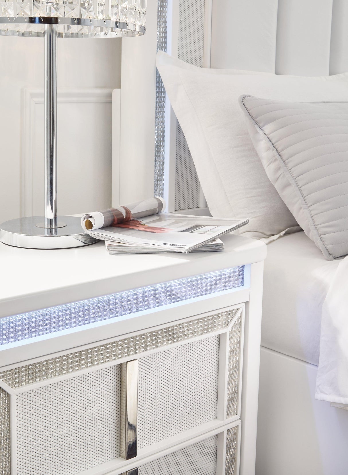 Chalanna White Nightstand by Ashley at Eve Furniture