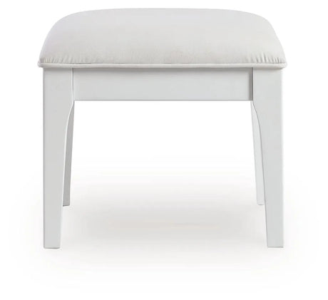 Chalanna White Vanity, Mirror and Stool by Ashley at Eve Furniture