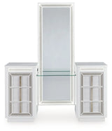 Chalanna White Vanity with Mirror by Ashley at Eve Furniture