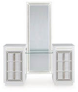 Chalanna White Vanity with Mirror by Ashley at Eve Furniture