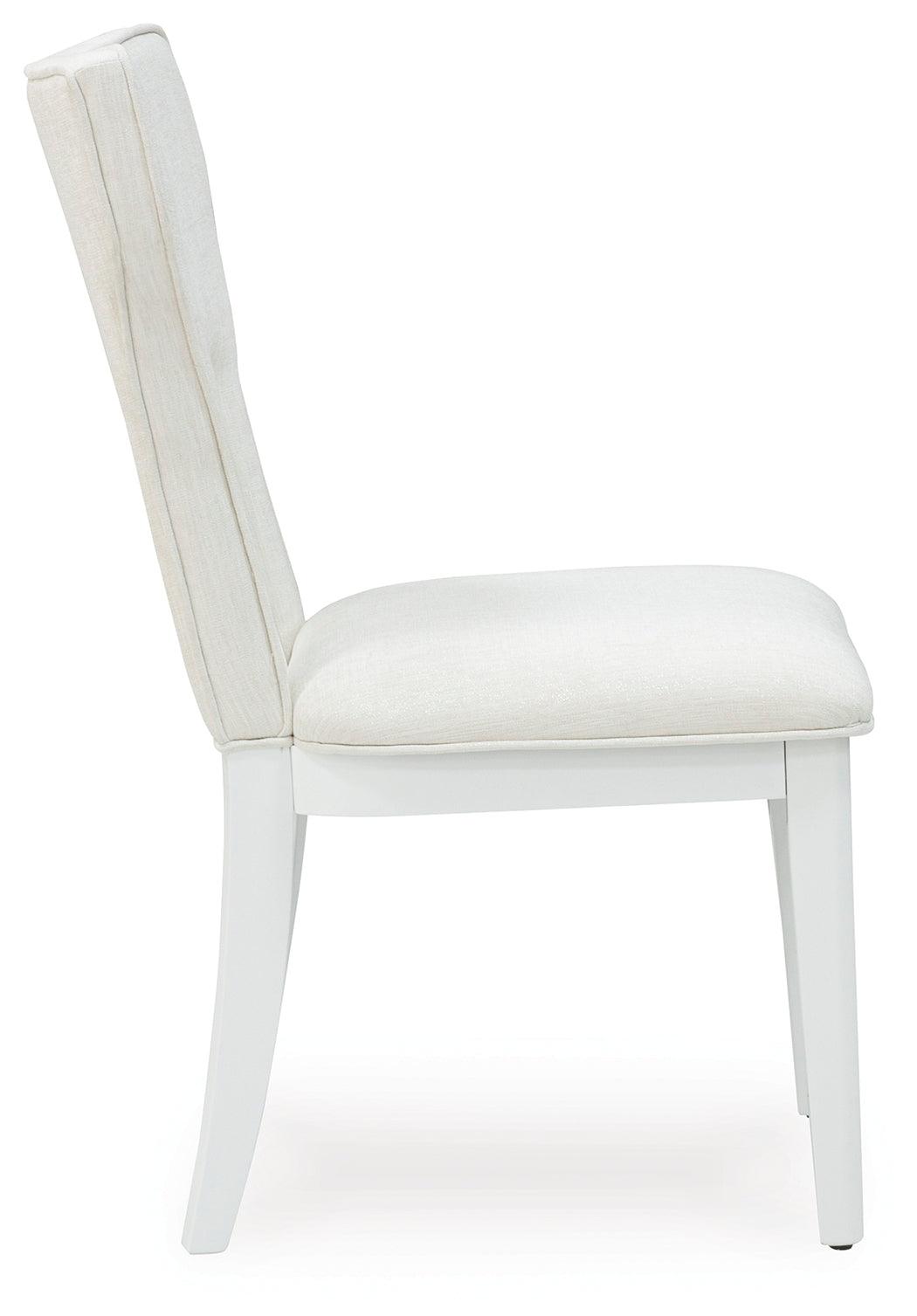 Chalanna White Dining Chair, Set of 2 by Ashley at Eve Furniture