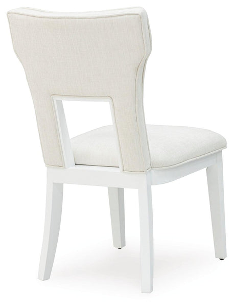 Chalanna White Dining Chair, Set of 2 by Ashley at Eve Furniture