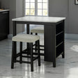 Chalcedony Black/White/Ivory 3-Piece Dining Room Set by Furniture of America at Eve Furniture