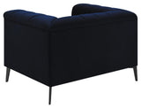 Chalet Blue Tuxedo Arm Chair by Coaster at Eve Furniture