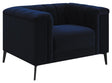 Chalet Blue Tuxedo Arm Chair by Coaster at Eve Furniture
