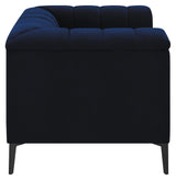 Chalet Blue Tuxedo Arm Tufted Living Room Set by Coaster at Eve Furniture