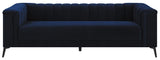 Chalet Blue Tuxedo Arm Tufted Living Room Set by Coaster at Eve Furniture