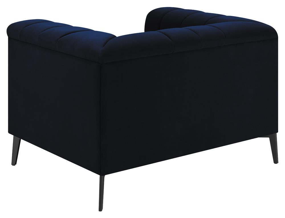 Chalet Blue Tuxedo Arm Chair