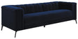 Chalet Upholstered Tuxedo Arm Tufted Sofa Blue by Coaster at Eve Furniture