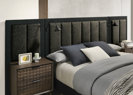 Chalfont Dark Brown King Panel Bed by Furniture of America at Eve Furniture