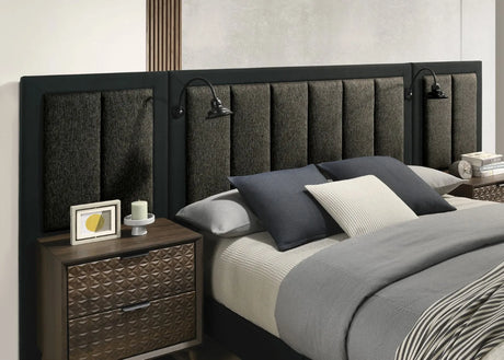Chalfont Dark Brown Queen Panel Bed by Furniture of America at Eve Furniture