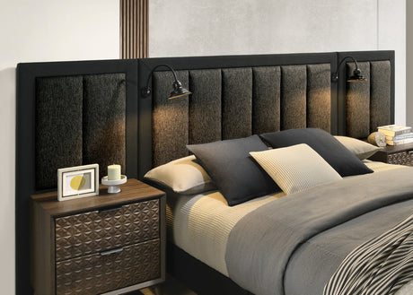 Chalfont Dark Brown Queen Panel Bed by Furniture of America at Eve Furniture