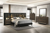 Chalfont Dark Brown Queen Panel Bed by Furniture of America at Eve Furniture