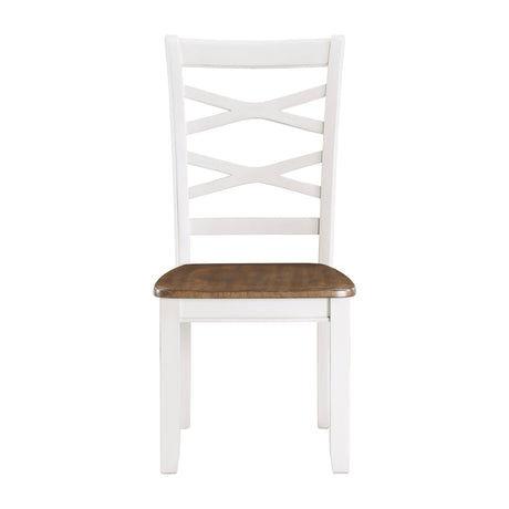 Challis Cherry/White 7-Piece Dining Set by Homelegance at Eve Furniture