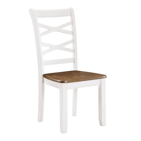 Challis Cherry/White 7-Piece Dining Set by Homelegance at Eve Furniture