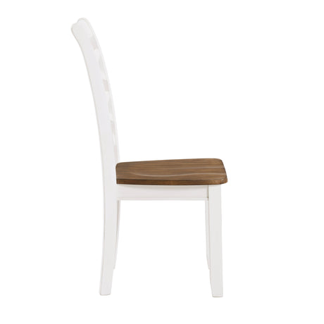 Challis Cherry/White 7-Piece Dining Set by Homelegance at Eve Furniture