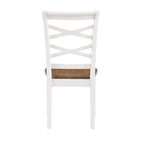 Challis Cherry/White 7-Piece Dining Set by Homelegance at Eve Furniture