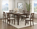 Challis Dark Cherry 7-Piece Dining Set by Homelegance at Eve Furniture