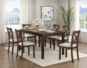 Challis Dark Cherry 7-Piece Dining Set by Homelegance at Eve Furniture