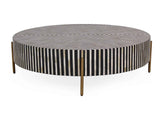 Chameau Black/White Large Coffee Table