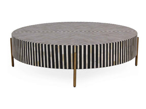 Chameau Black/White Large Coffee Table
