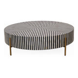 Chameau Black/White Medium Coffee Table by Moe's Home at Eve Furniture