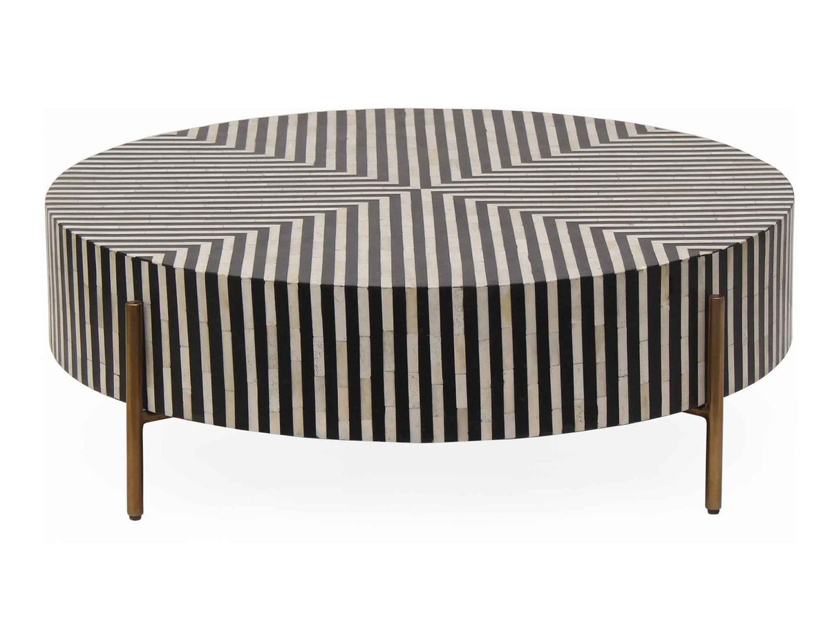 Chameau Black/White Small Coffee Table