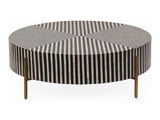 Chameau Black/White Small Coffee Table