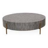 Chameau Large Coffee Table Black and White by Moe's Home at Eve Furniture