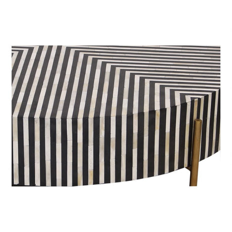 Chameau Large Coffee Table Black and White by Moe's Home at Eve Furniture