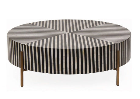Chameau Small Coffee Table Black and White by Moe's Home at Eve Furniture