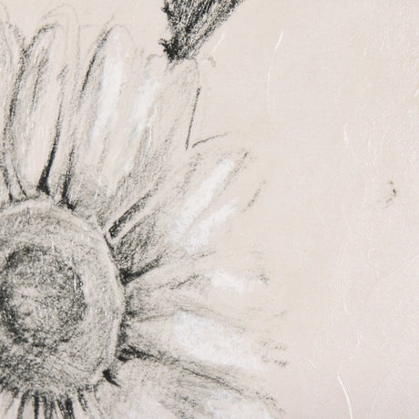 Chamomile Drawing I by Mercana Studio a Hand Embellished Textured Canvas by Mercana at Eve Furniture