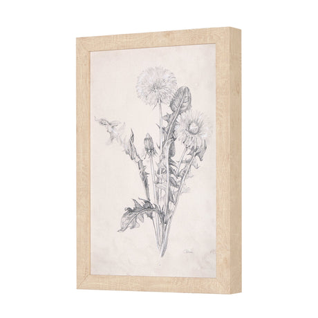 Chamomile Drawing I by Mercana Studio a Hand Embellished Textured Framed Art Print by Mercana at Eve Furniture