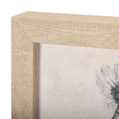 Chamomile Drawing I by Mercana Studio a Hand Embellished Textured Framed Art Print by Mercana at Eve Furniture