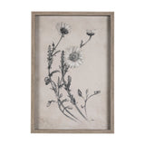 Chamomile Drawing I by Mercana Studio Hand Embellished Textured Framed Art Print Matted under Glass by Mercana at Eve Furniture