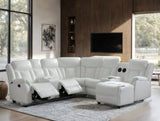 Champion White Reclining Sectional by Happy Homes at Eve Furniture