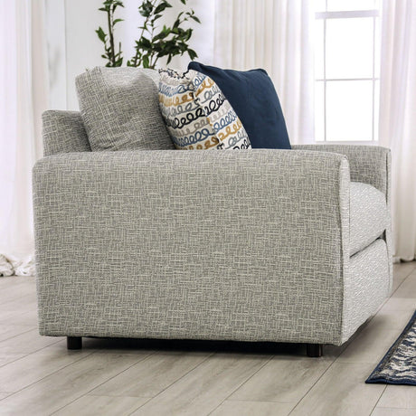 Chancery Gray/Navy Sofa by Furniture of America at Eve Furniture