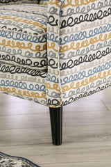 Chancery Gray/Navy Chair by Furniture of America at Eve Furniture