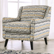 Chancery Gray/Navy Chair by Furniture of America at Eve Furniture