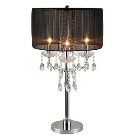 Chandelier Black 29.5" Table Touch Lamp, Set of 2 by Crown Mark at Eve Furniture