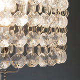 Chandelier Chrome 19" Table Lamp by Crown Mark at Eve Furniture