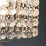 Chandelier Chrome 19" Table Lamp by Crown Mark at Eve Furniture