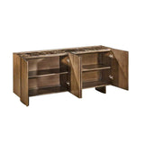 Chandler Brown Four-Door Sideboard by Crestview at Eve Furniture
